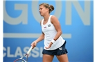 BIRMINGHAM, ENGLAND - JUNE 15:  Barbora Zahlavova Strycova of Czech Republic reacts during the Singles Final during Day Seven of the Aegon Classic at Edgbaston Priory Club on June 15, 2014 in Birmingham, England.  (Photo by Tom Dulat/Getty Images)